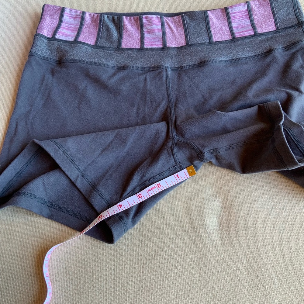 lululemon Gray and Pink biker Shorts Reversible - Picture 5 of 5